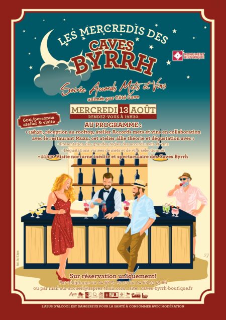LES MERCREDIS DES CAVES BYRRH du 13 août - Accords mets et vins