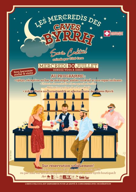 LES MERCREDIS DES CAVES BYRRH du 30 juillet - Accords mets et vins